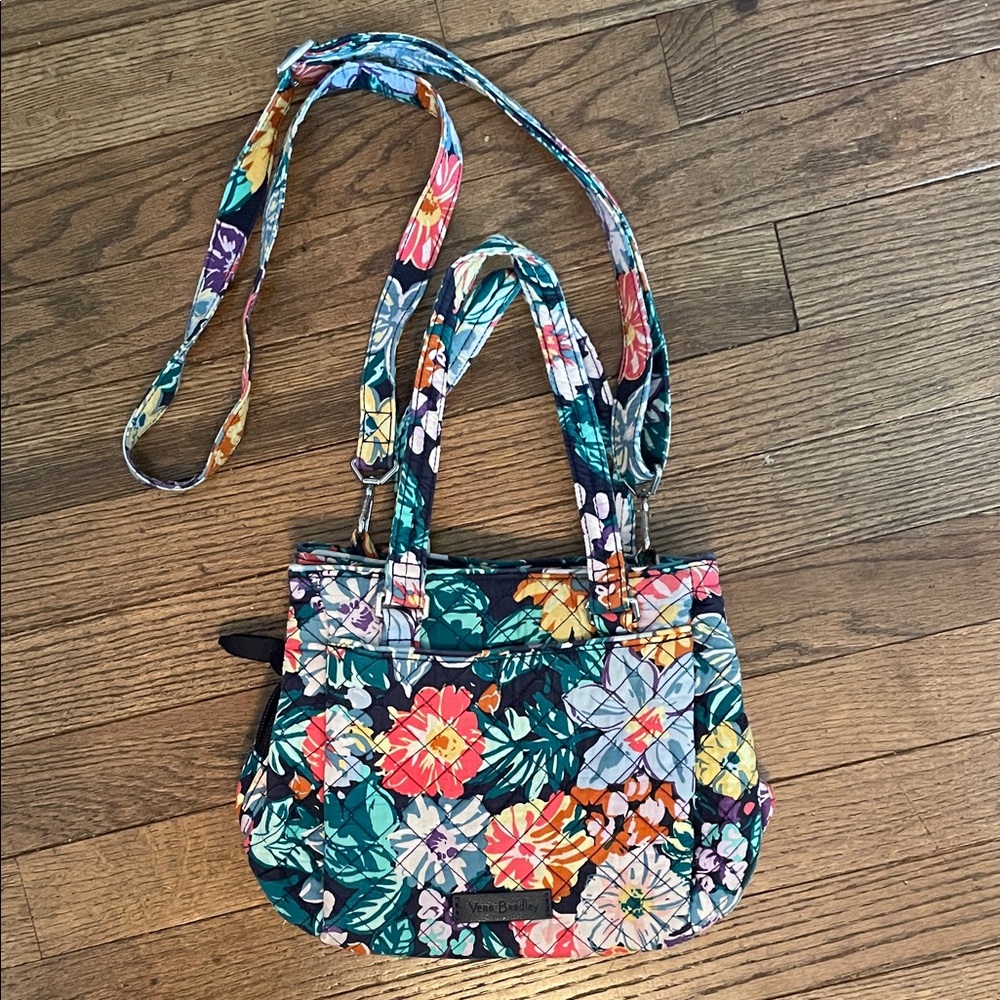 Vera Bradley Mini Multi Compartment Floral Bag Happy Blooms